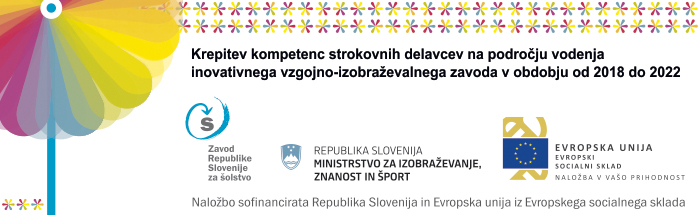 IJZ II – Krepitev kompetenc strokovnih delavcev na področju vodenja inovativnega vzgojno-izobraževalnega zavoda od 2018 do 2022