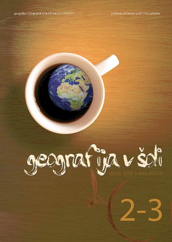 naslovnica revije Geografija v šoli