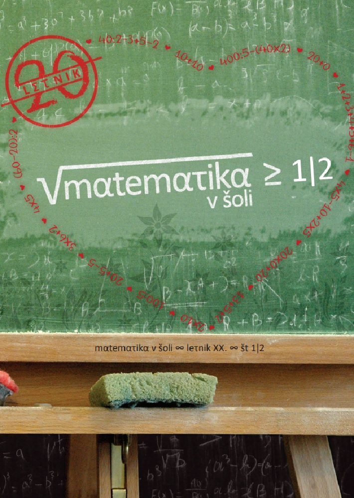 naslovnica revije Matematika v šoli