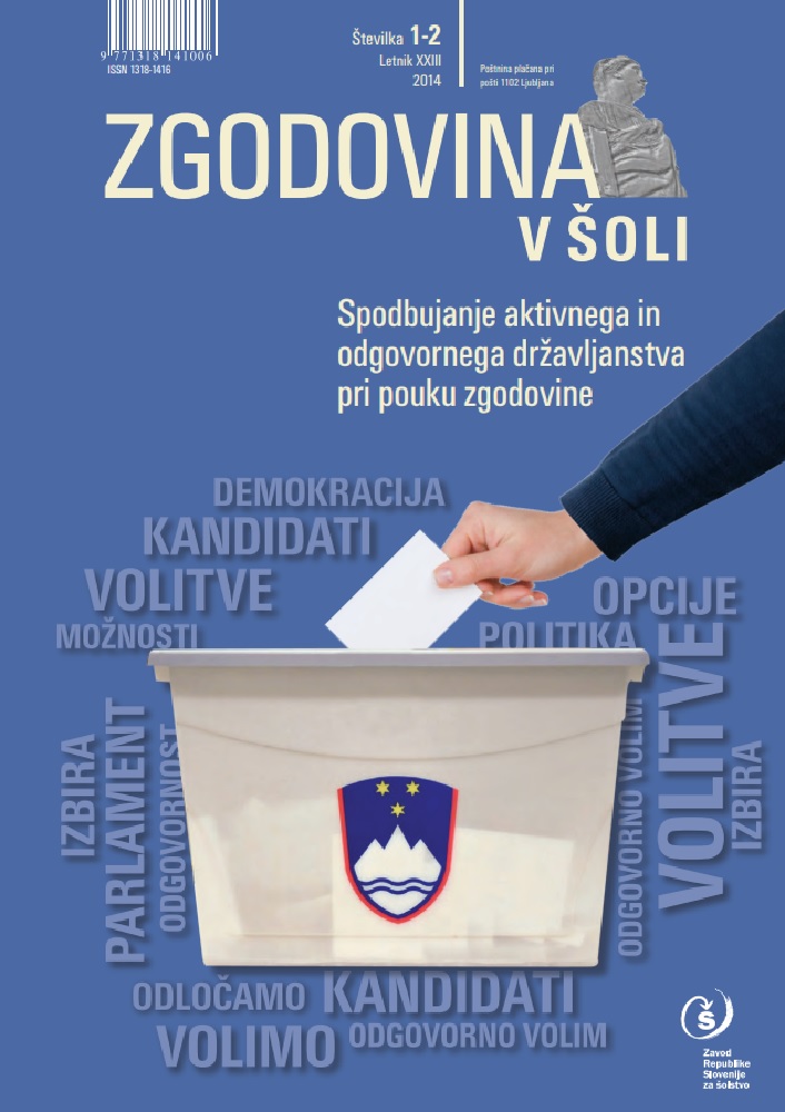 naslovnica revije Zgodovina v šoli