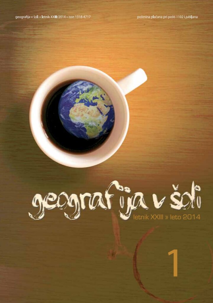 naslovnica revije Geografija v šoli
