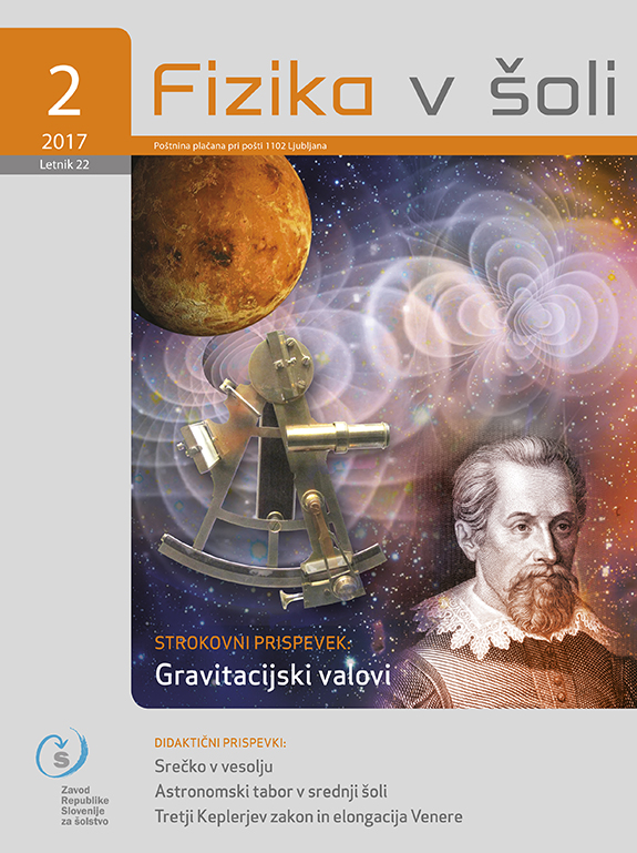 naslovnica revije Fizika v šoli