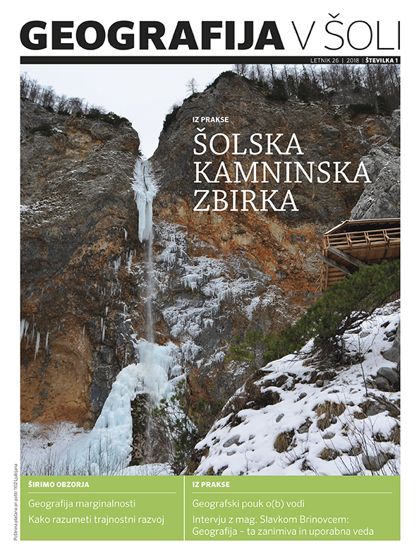 naslovnica revije Geografija v šoli