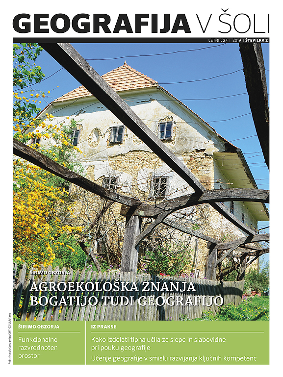 naslovnica revije Geografija v šoli