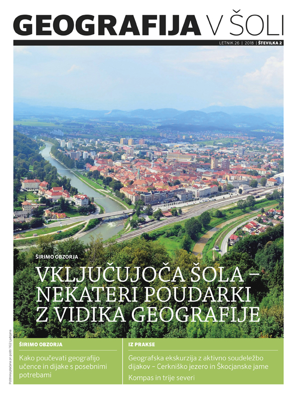 naslovnica revije Geografija v šoli