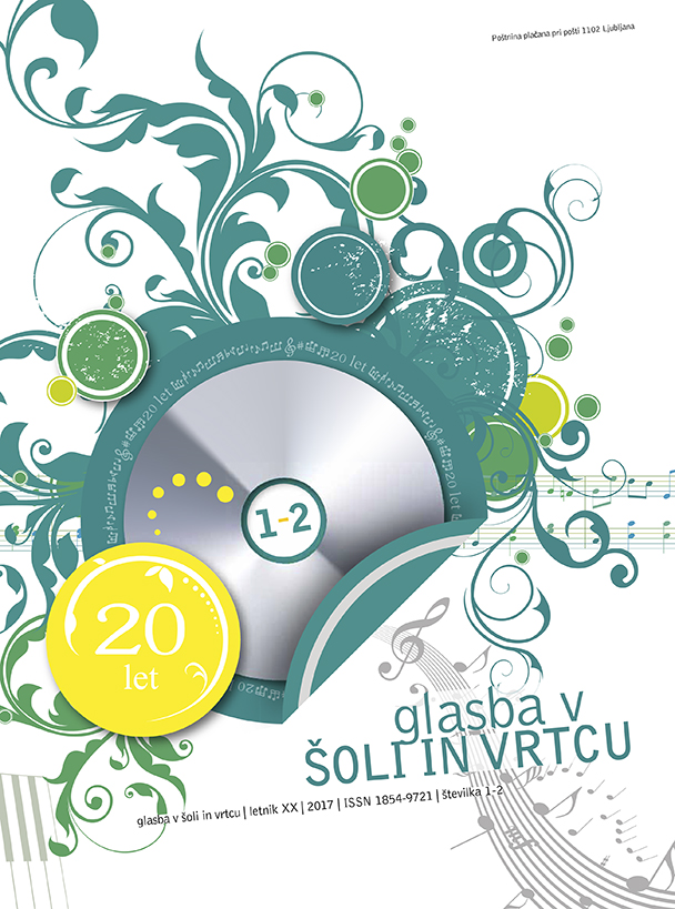 naslovnica revije Glasba v šoli in vrtcu
