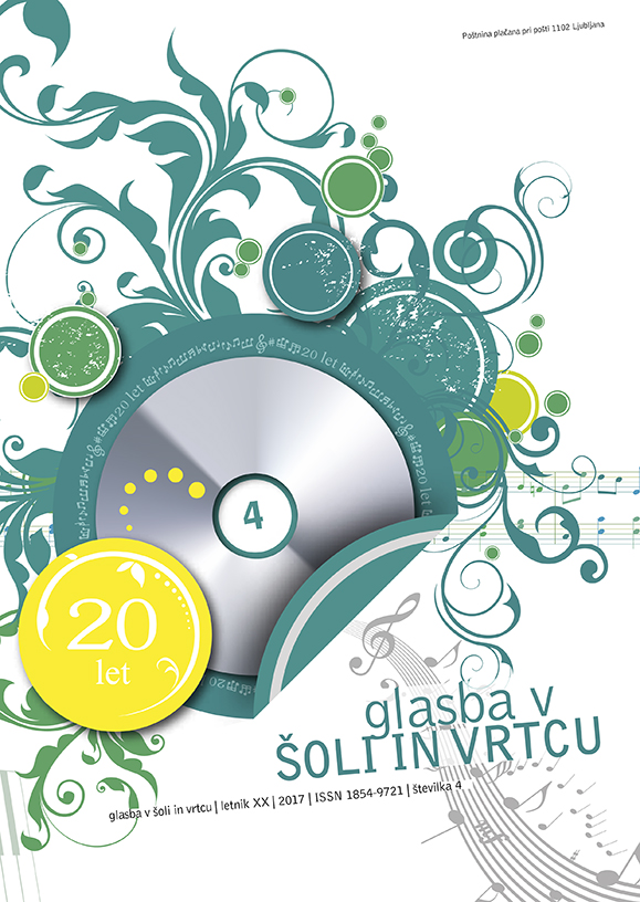 naslovnica revije Glasba v šoli in vrtcu