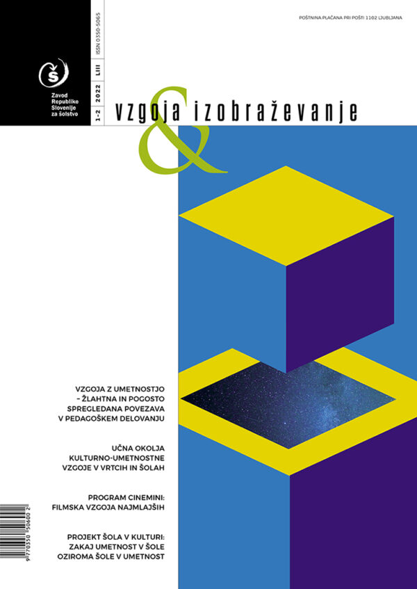 naslovnica Vzgoja in izobraževanje