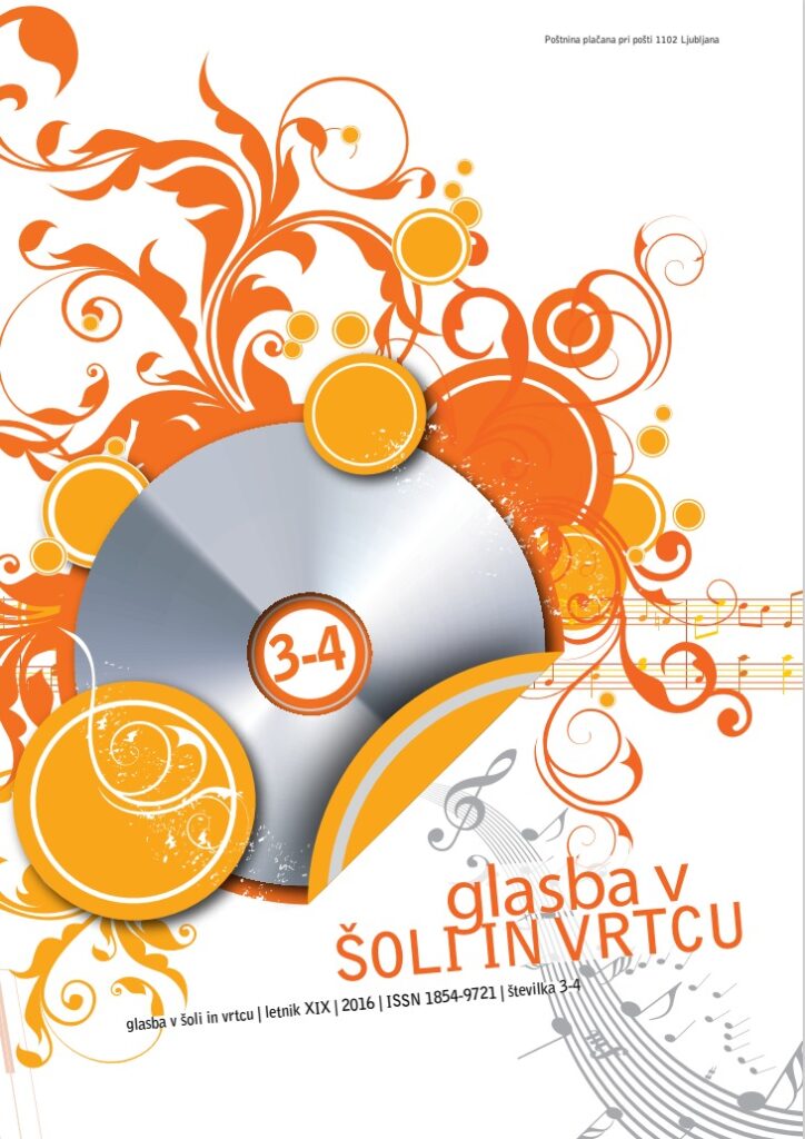 naslovnica revije Glasba v šoli in vrtcu