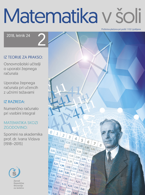 naslovnica revije Matematika v šoli