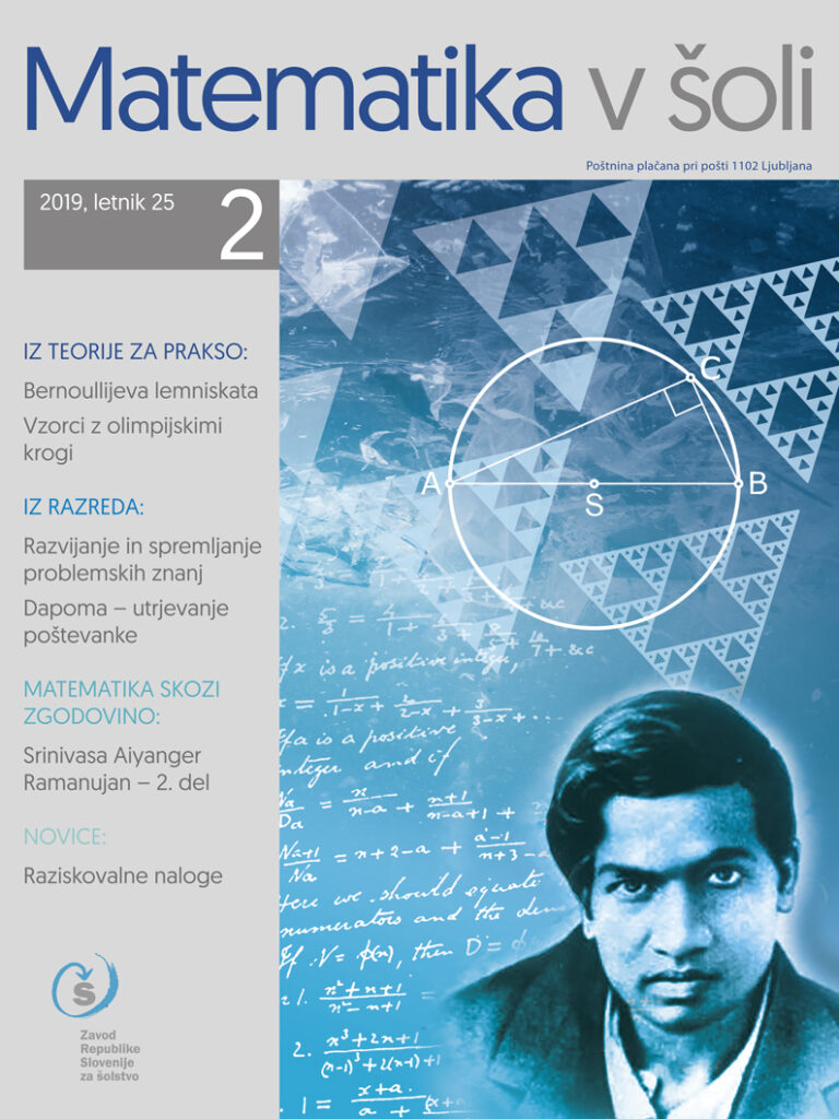 naslovnica revije Matematika v šoli