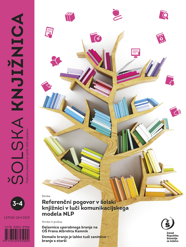 naslovnica revije Šolska knjižnica
