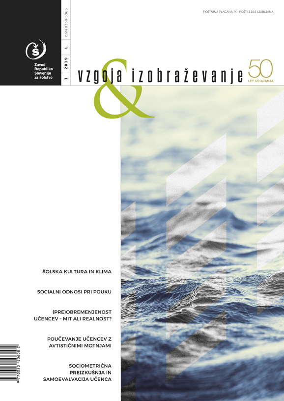 naslovnica Vzgoja in izobraževanje