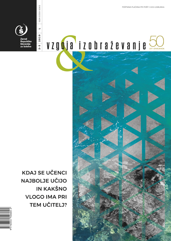 naslovnica Vzgoja in izobraževanje