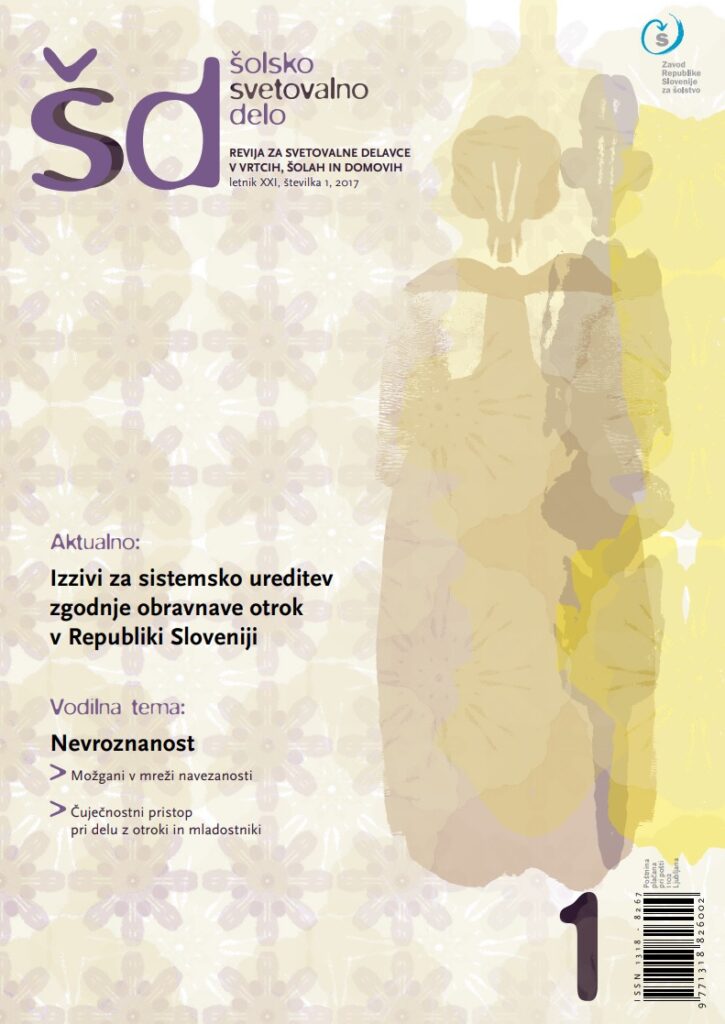 naslovnica revije Šolsko svetovalno delo