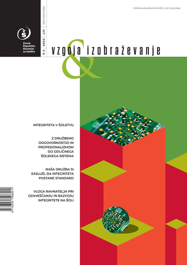 naslovnica Vzgoja in izobraževanje