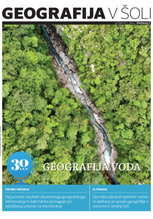 naslovnica revije Geografija v šoli