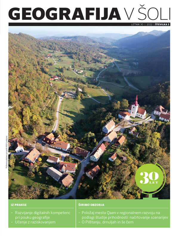 naslovnica revije Geografija v šoli