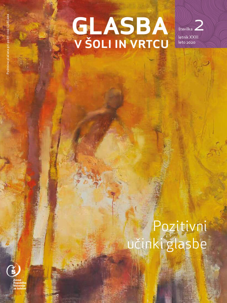 naslovnica revije Glasba v šoli in vrtcu