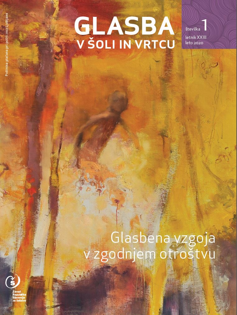 naslovnica revije Glasba v šoli in vrtcu
