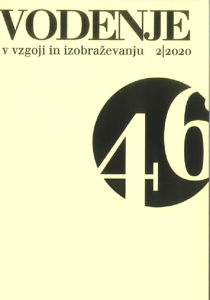 naslovnica Vodenje v vzgoji in izobraževanju