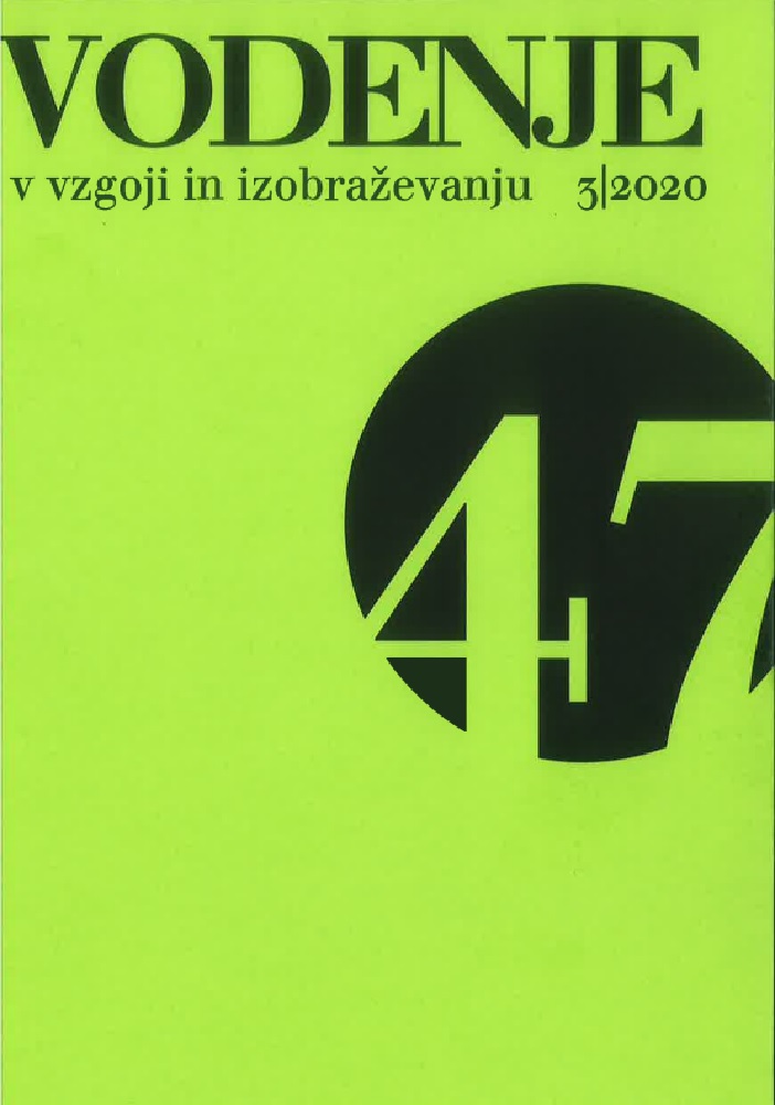 naslovnica Vodenje v vzgoji in izobraževanju