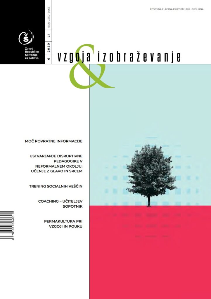 naslovnica Vzgoja in izobraževanje
