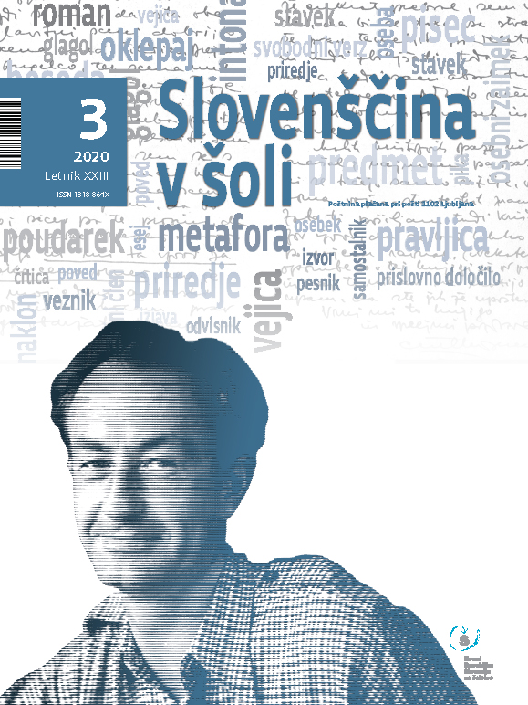 naslovnica revije Slovenščina v šoli
