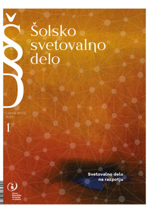 naslovnica revije Šolsko svetovalno delo