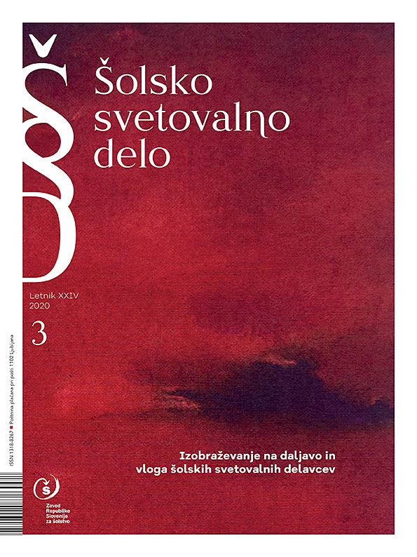 naslovnica revije Šolsko svetovalno delo