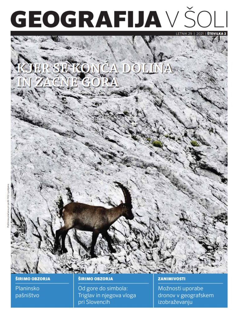 naslovnica revije Geografija v šoli