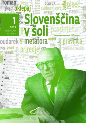 naslovnica revije Slovenščina v šoli