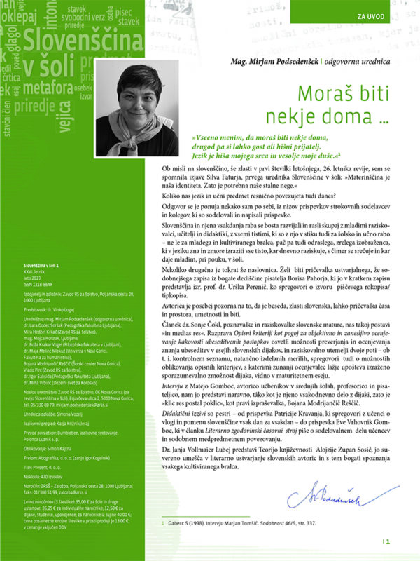 Slovenščina v šoli (1/2023) - Image 3