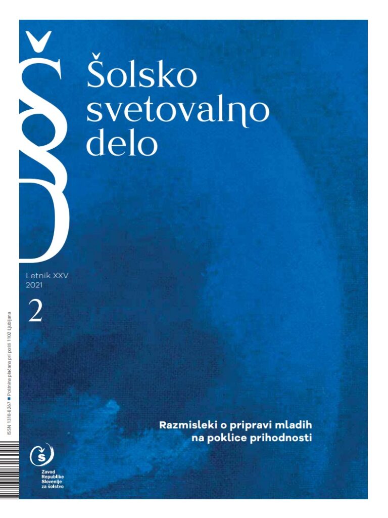 naslovnica revije Šolsko svetovalno delo