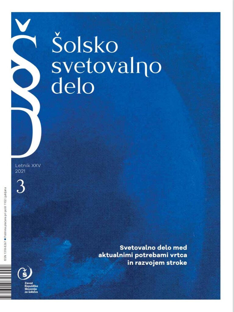 naslovnica revije Šolsko svetovalno delo