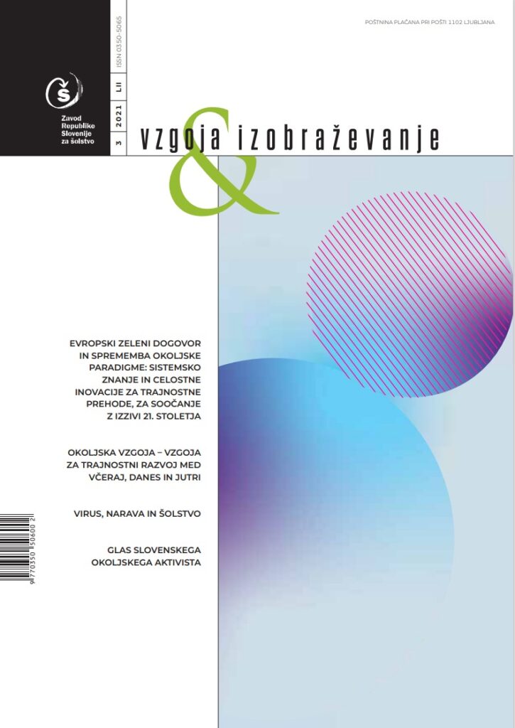 naslovnica Vzgoja in izobraževanje
