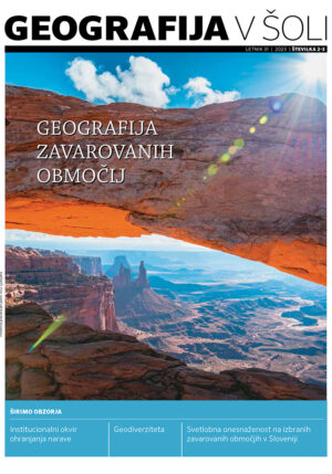naslovnica revije Geografija v šoli