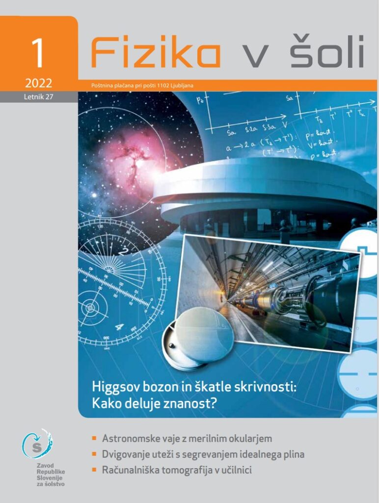 naslovnica revije Fizika v šoli