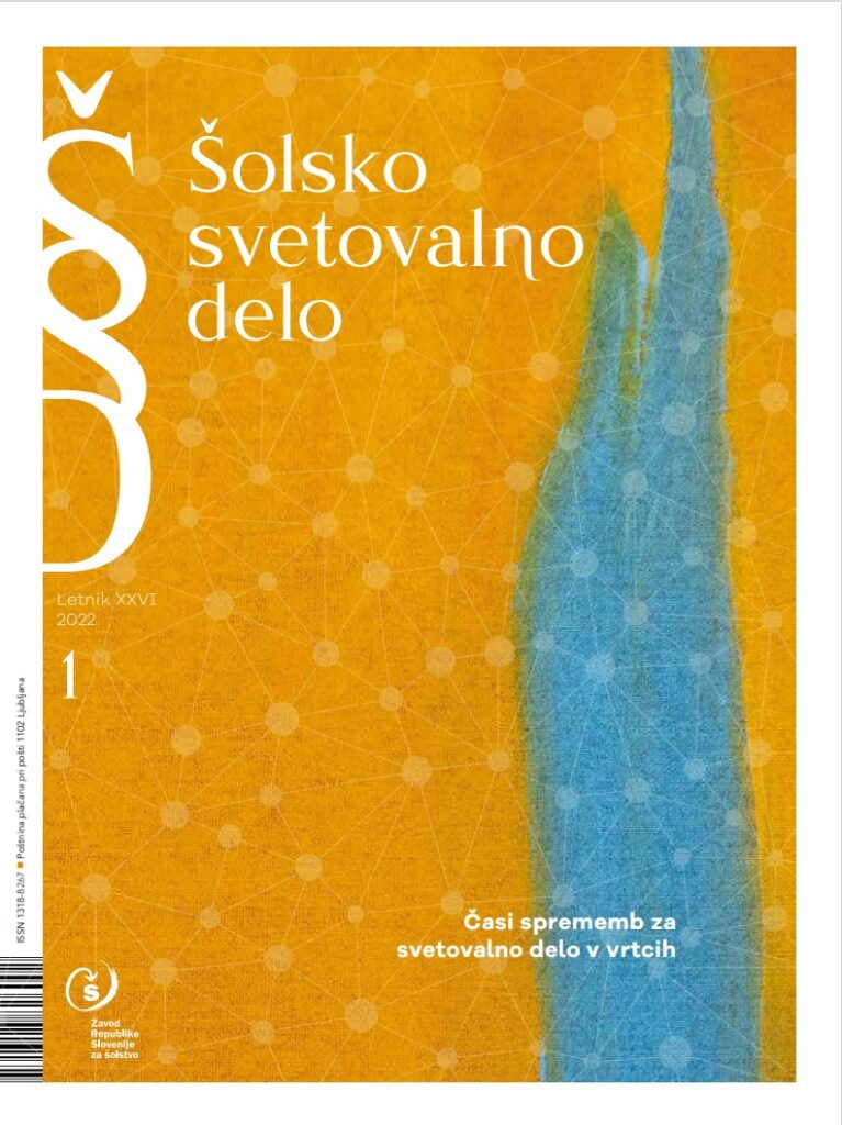 naslovnica revije Šolsko svetovalno delo
