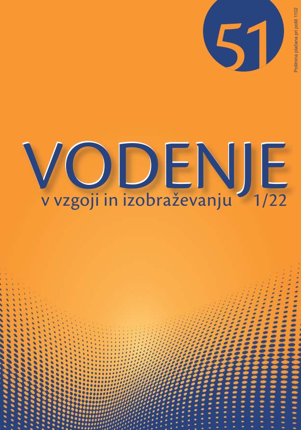 naslovnica Vodenje v vzgoji in izobraževanju