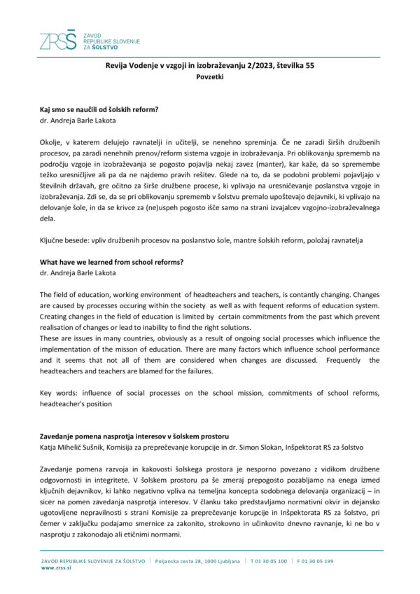 Vodenje v vzgoji in izobraževanju 55, 2/2023 - Image 5