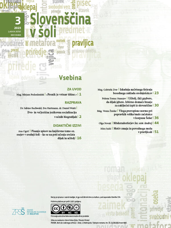 Slovenščina v šoli (3/2023) - Image 2