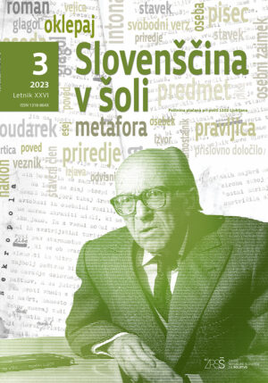 naslovnica revije Slovenščina v šoli