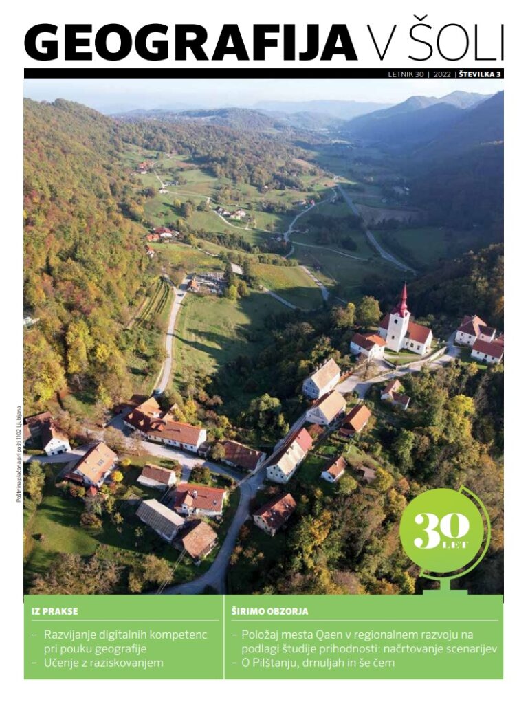 naslovnica revije Geografija v šoli