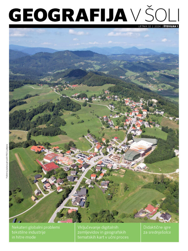 naslovnica revije Geografija v šoli