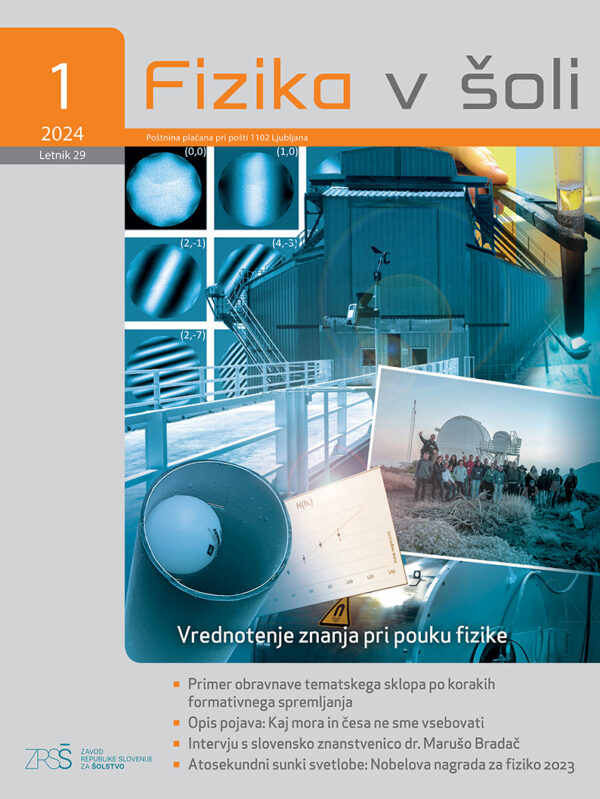 Letna naročnina na revijo Fizika v šoli