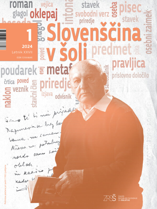 naslovnica revije Slovenščina v šoli
