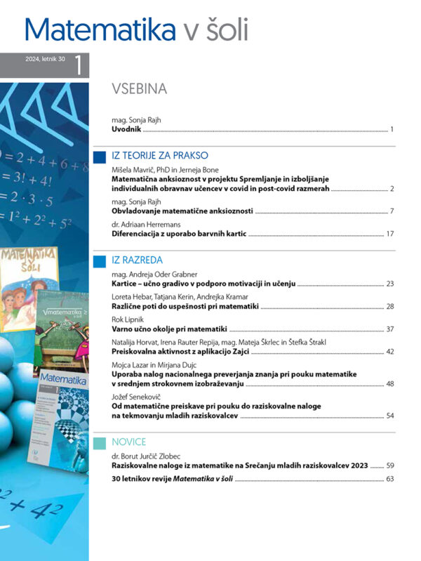 Matematika v šoli (1/2024) - Image 2