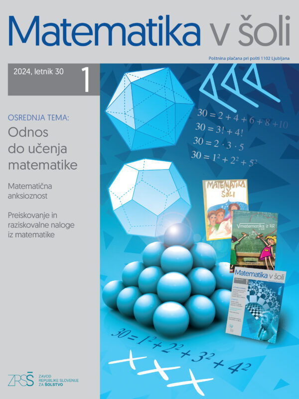 naslovnica revije Matematika v šoli