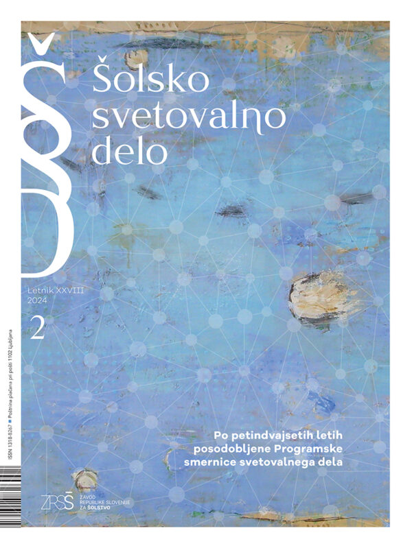 naslovnica revije Šolsko svetovalno delo